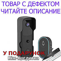 Товар имеет дефект! Дверной звонок с камерой Tuyasmart Wi-Fi и ИК-подсветкой 1080P HD Уценка! №2873 Уцінка! з дзвінком