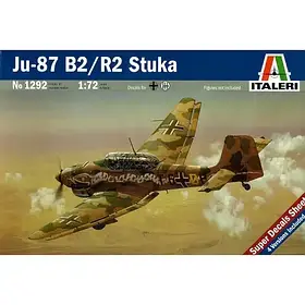 JU-87 B2 STUKA. Збірна модель літака у масштабі 1/72. ITALERI 1292