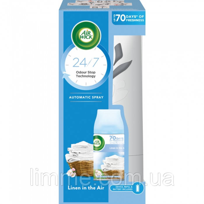 Автоматичний освіжувач повітря Air Wick  Linen in the Air 250 ml.
