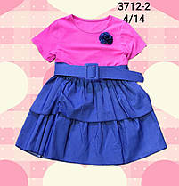 Літнє плаття для дівчаток оптом, розміри 4-14 років, арт. 3712-2