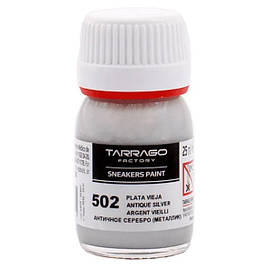 Барвник для кросівок Tarrago Sneakers Paint 25 мл колір підстарено-срібний металік (502)