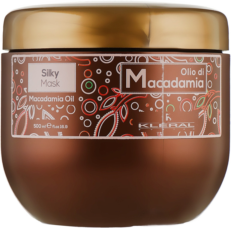 Маска-шовк для волосся з олією макадамії Kleral System Olio Di Macadamia Silky Mask 500 мл.