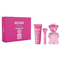 Женский набор парфюмерии Moschino toy 2 bubble gum туалетная вода 100ml + 10ml + лосьон для тела 100ml
