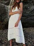 Жіночий літній білий сарафан, фото 6