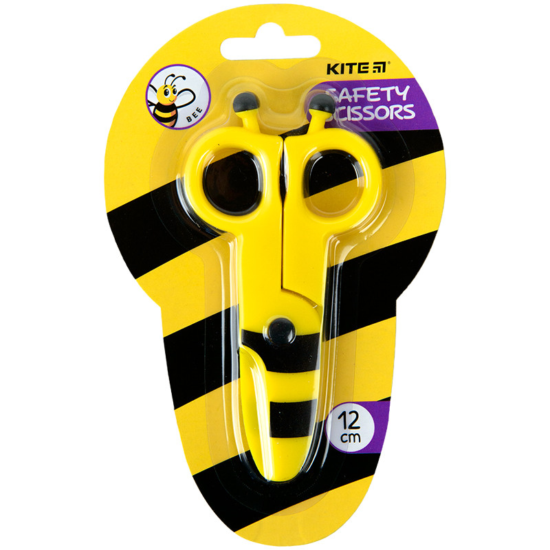 Ножиці дитячі 12 см Kite Bee пластик безпечні