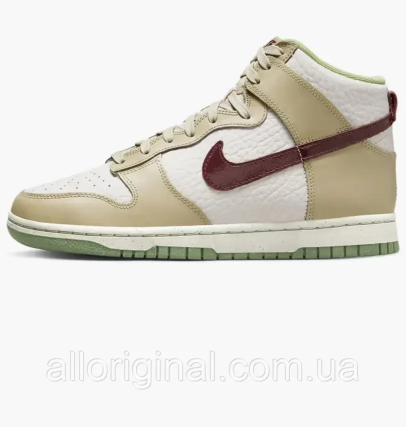 AllOriginal com ua Кросівки Nike Dunk High Tumbled Tan Olive/White Dx8956-001 РОЗМІРИ ЗАПИТУЙТЕ, фото 1