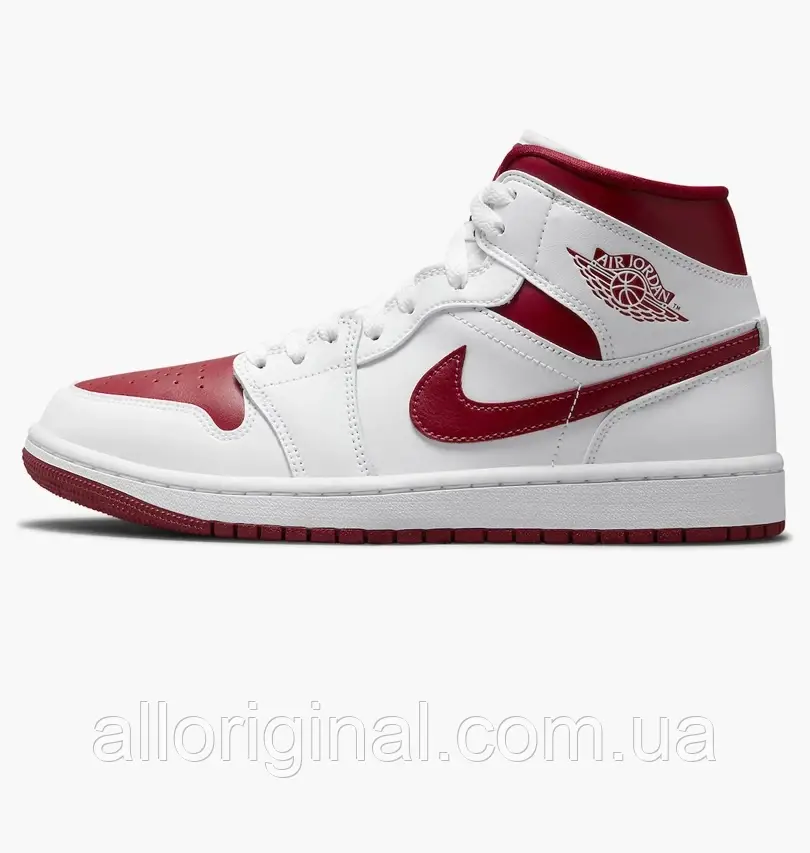 AllOriginal com ua Кросівки Nike Air Jordan 1 Mid Reverse Chicago Red W White Bq6472-161 РОЗМІРИ ЗАПИТУЙТЕ, фото 1