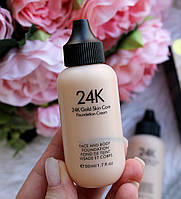 Водостойкий тональний крем для лица 24K Gold Skin Care Foundation Cream, 50 ml