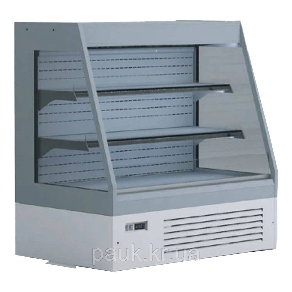 Холодильна гірка міні GERA 1,25(+2...+8°C), торгова холодильна гірка, холодильна гірка-регал в магазин, вітрина для напоїв, фото 1