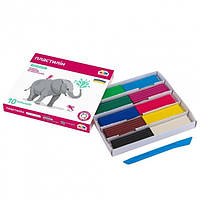 200311 Пластилін Гамма 10 кольорів, зі стеком