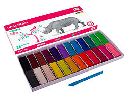 200316 Пластилін Гамма 24 кольори, 384 г, зі стеком