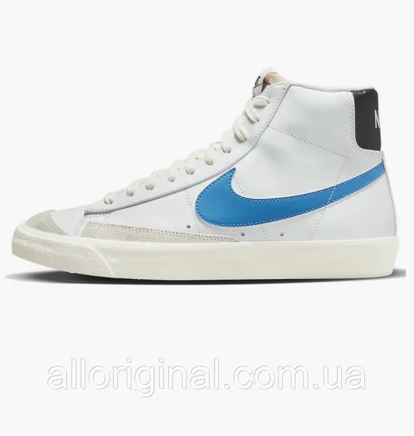 AllOriginal com ua Кросівки Nike Blazer Mid 77 Vintage White/Blue Bq6806-118 РОЗМІРИ ЗАПИТУЙТЕ, фото 1