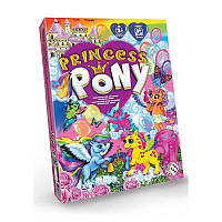 Игра настольная Princess Pony, описание на русском и украинском языке, в коробке Danko Toys