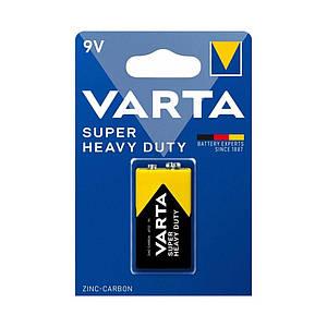 Батарейка 9v (6F22) Varta Super Heavy Duty (Блістер)