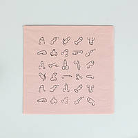 Праздничные бумажные салфетки с рисунком 40*40 см Сервировочные салфетки для вечеринки 10 шт