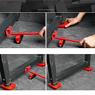 Транспортер на роликах для перенесення та підняття переміщення меблів до 150 кг MOVING HELPERS, фото 8