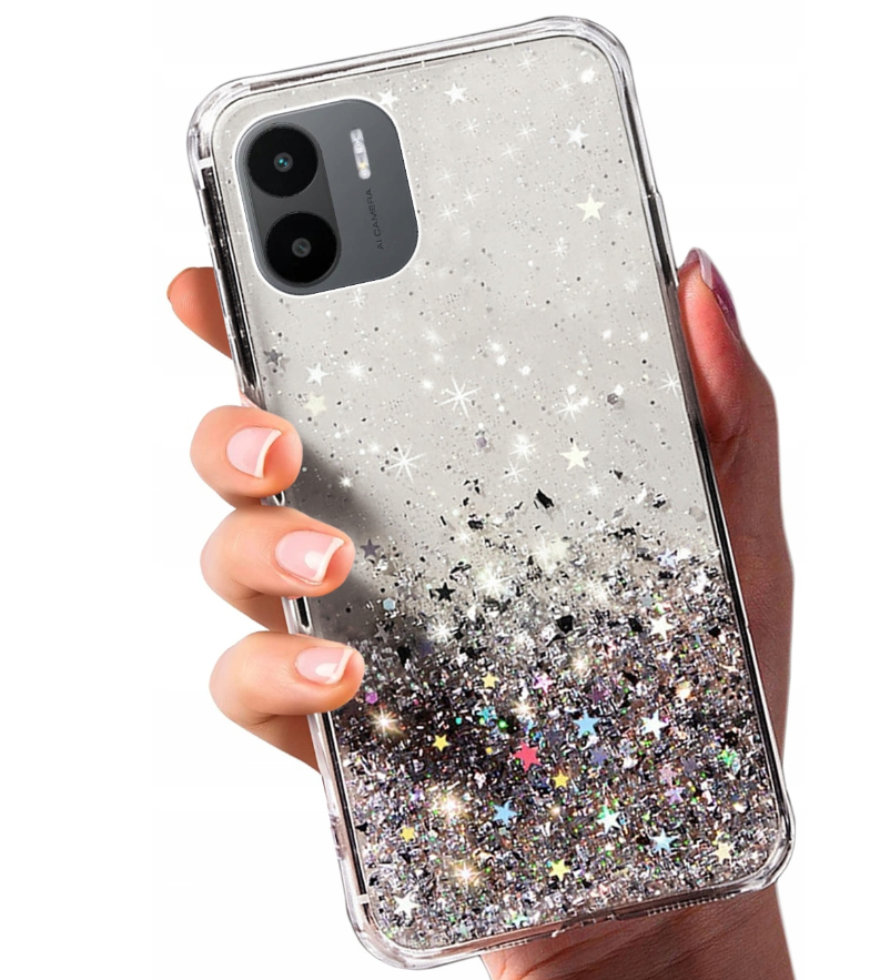 Блискучий чохол з срібною фольгою Xiaomi Redmi A1 / Redmi A2