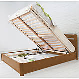 Ліжко Кароліна з підйомним механізмом 140 х 200 см (горіх світлий), фото 2