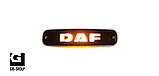 Габаритний ліхтар до вантажівки DAF чорний з логотипом жовтого кольору, фото 9
