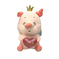 127-118 М'яка іграшка СВИНКА із серцем 40 см