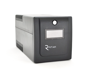 Джерело безперебійного живлення Ritar RTP1000 (600W) Proxima-D, LCD, AVR, 3st, 4xSCHUKO socket, 2x12V7Ah