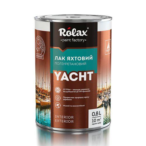 Лак яхтний поліуретоновий напівматовий 2,5л Ролакс