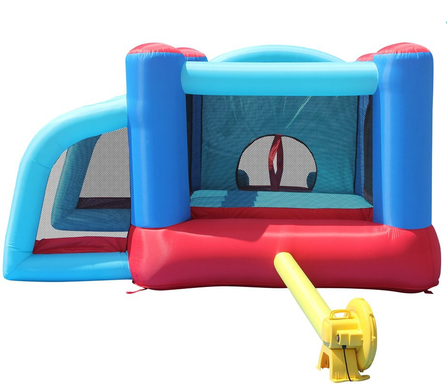 Детский надувной батут игровой центр "ФУТБОЛ" с горкой HAPPY HOP - фото 2 - id-p1143807320