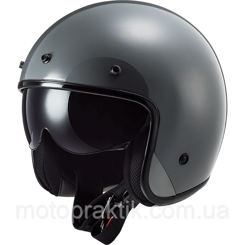 LS2 OF601 Bob Solid Nardo Grey, XS Мотошолом лицевик з окулярами