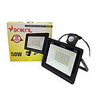 Прожектор лампи LED 50W з датчиком рух OUDOOR LIGHT 113669 LM IP65 6500K( SOKOL)