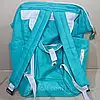 Сумка-рюкзак для мам з термокишенькою (42х21х27см) 20л Бірюзовий / Багатофункціональна сумка-органайзер для мам, фото 10
