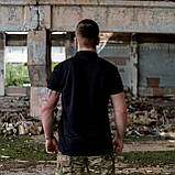 Футболка поло тактична чорна літня, фото 8