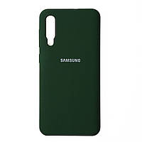 Чохол Silicone Case Premium для Samsung Galaxy A70 Dark Green