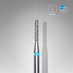 Фреза алмазна Staleks Expert циліндр заокруглений діаметр 1,4 робоча частина 8 мм синій