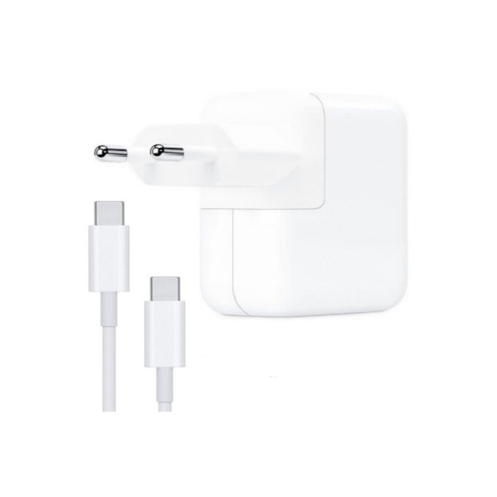 YUF Сетевое зарядное устройство для Apple USB-C Type-C на Type-C 30W белое, фото 1