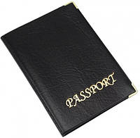 Обкладинка для паспорта закордонного шкірозамінник золото 06-Ра
