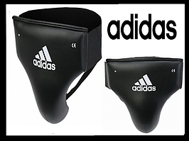 Захист паху Adidas чорна мушля для боксу бандаж на пах для єдиноборств пахова раковина чоловіча