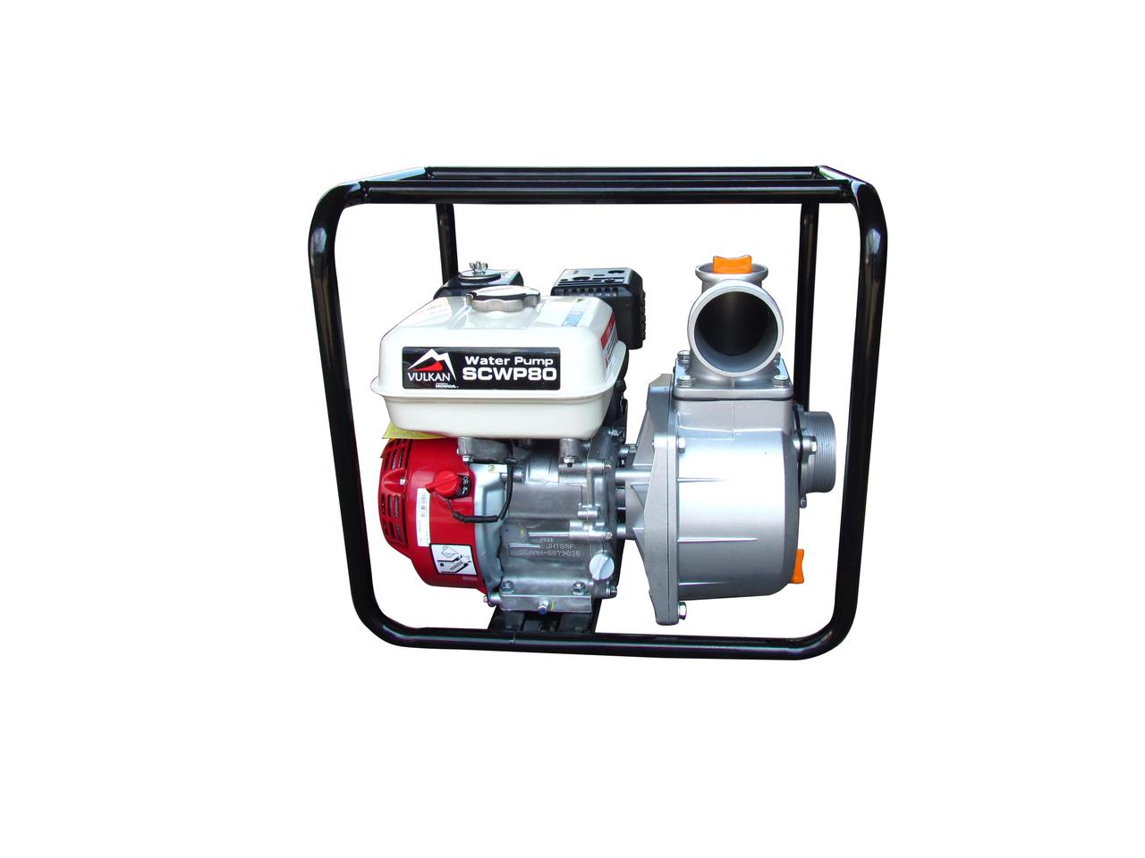 Мотопомпа бензинова Vulkan SCWP80H для чистої води з двигуном Honda GX 160, фото 1