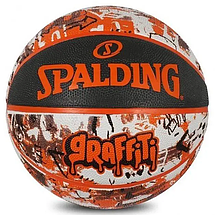 М'яч баскетбольний спортивний ігровий м'яч для баскетболу Spalding Graffitti Ball, розмір №7, фото 3