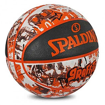 М'яч баскетбольний спортивний ігровий м'яч для баскетболу Spalding Graffitti Ball, розмір №7, фото 4