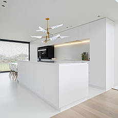 Біло-бронзова сучасна люстра на 8 ламп (61-V1019-8 WH), фото 4