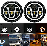 Фари 7 дюймів 8 видів Ніва Волга Toyota FJ Гелендваген Ваз Камаз Газ, фото 7