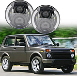 Фара ближний + дальний 7 дюймов Нива Nissan Toyota FJ Камаз Газ Ваз, фото 5