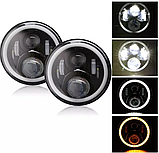 Фара ближний + дальний 7 дюймов Нива Nissan Toyota FJ Камаз Газ Ваз, фото 8