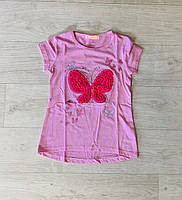 Футболка для дівчаток оптом, Seagull, 6-14 рр., арт. CSQ-52663, фото 2