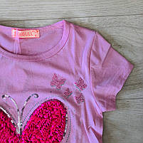 Футболка для дівчаток оптом, Seagull, 6-14 рр., арт. CSQ-52663, фото 5