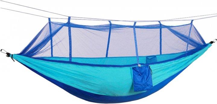 Туристичний гамак із москітною сіткою Travel hammock Синій