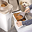 Контейнер для зберігання сухого корму Stefanplast (Стефанпласт) Pet food Container 15л 6кг білий/прозорий, фото 5