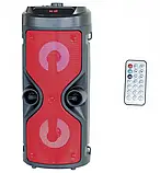 Портативна акустична система Winso ZQS-4209-4"x2 Bluetooth колонка з RGB 12W-1200mAh + Пульт, фото 4