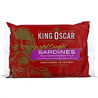 King Oscar, Wild Caught, Sardines Mediterranean Style, 3.75 oz ( 106 g) KOC-00641 Киев