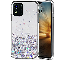 Блискучий чохол з срібною фольгою Vivo Y15s